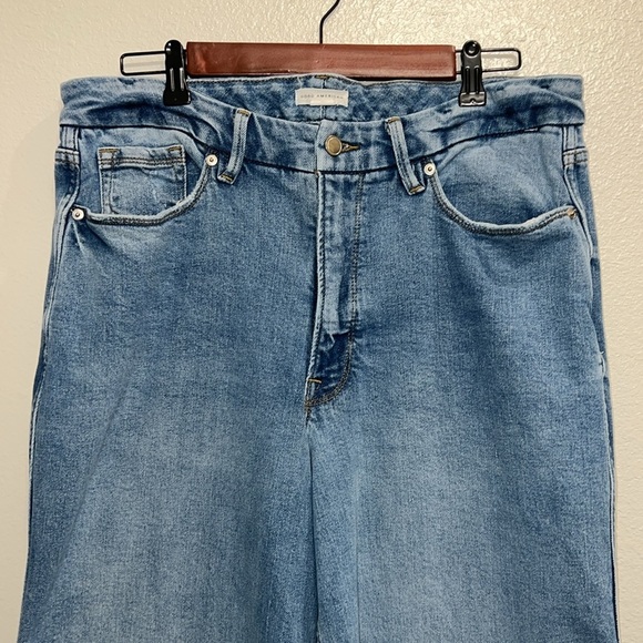 Good American Good Skate Wide Leg Jeans - Picture 3 of 8